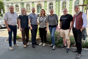 Teilnehmer/innen KEM AUDIT 2026, v.l.: Bgm. Straß i.S. Johann Lappi, Luttenberger Christian - KEM Manager, Klemens Willim - ENU, Kunigunde Pein – EAS, Vzbgm. Straß i.S. Romana Vehovec – Huhs, AL Straß i.S. Deutschmann Friedrich, Bgm. St. Veit i.d.S. Rohrer Gerhard 